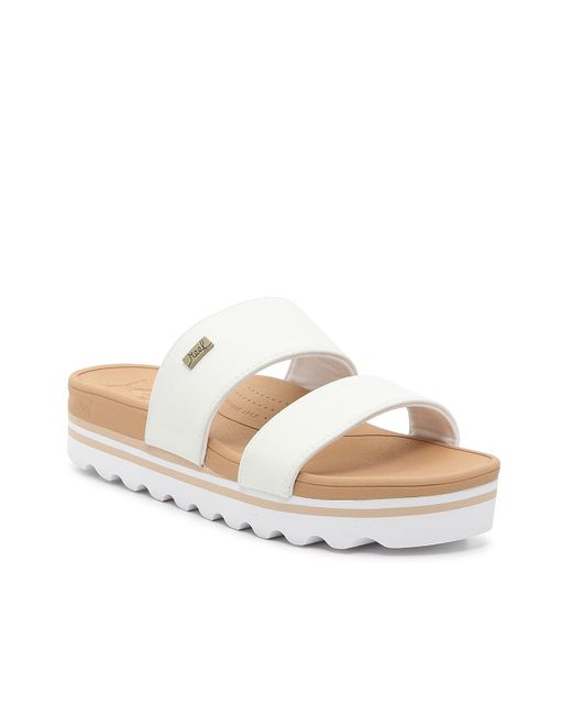 Reef Synthetic Banded Horizon Sandal in White - Lyst