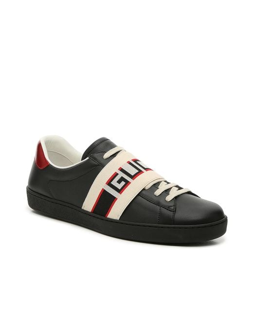 Gucci Rubber New Ace Sneaker in Nero (Black) for Men - Save 43% - Lyst