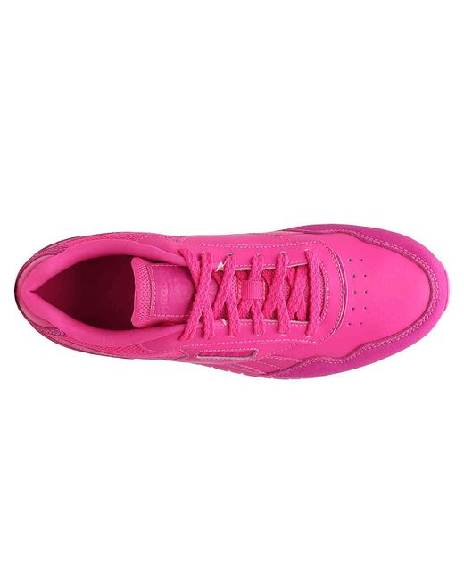 hot pink reebok classics