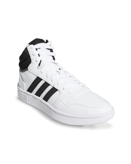adidas Rubber Hoops 3.0 Mid Classic Vintage Sneaker in White/Black ...