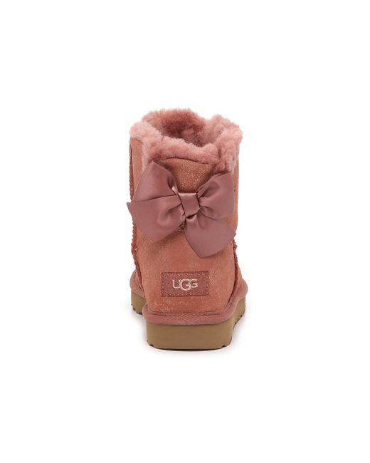 Ugg Brown Bailey Bow Mini Glimmer Bootie
