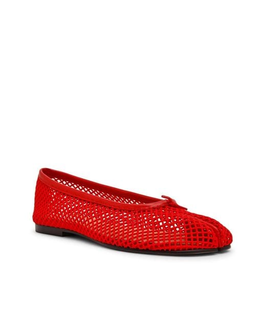 Steve Madden Red Calico Split Toe Flat