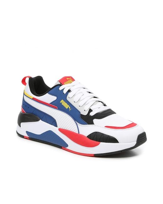 PUMA Synthetic X-ray 2 Sneaker in White/Red/Blue (Blue) for Men | Lyst