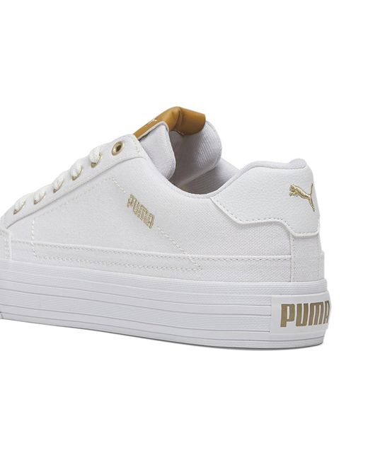 PUMA White Court Classic Vulc First Class Sneaker
