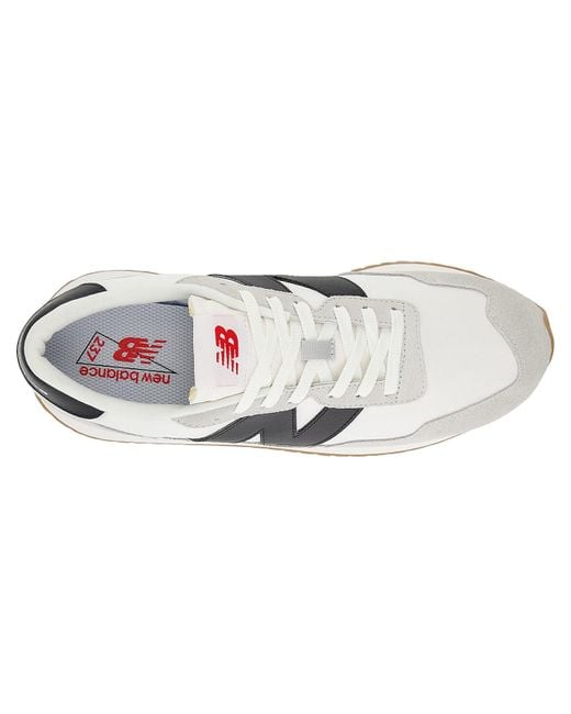 New Balance White 237 Sneaker for men