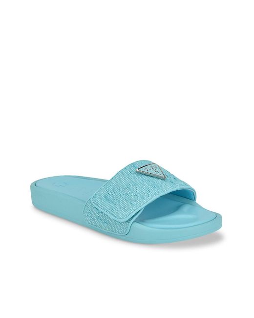 Guess Blue Callena Slide Sandal