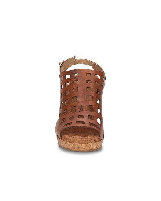 Ros Hommerson Brown Kennedy Wedge Sandal