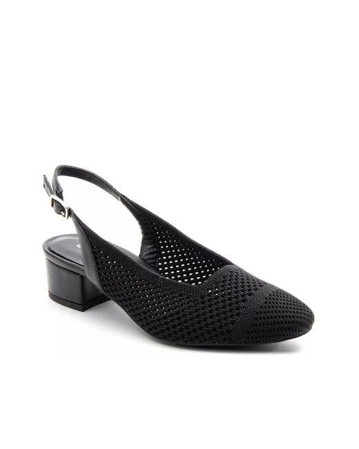 David Tate Black Galen Pump