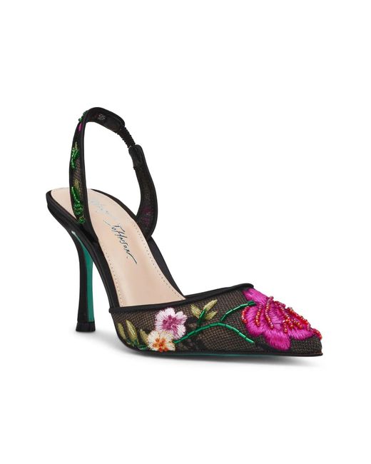 Betsey Johnson Dane Rhinestone Pump - Peep Toe Stiletto Heels For Women - View #10