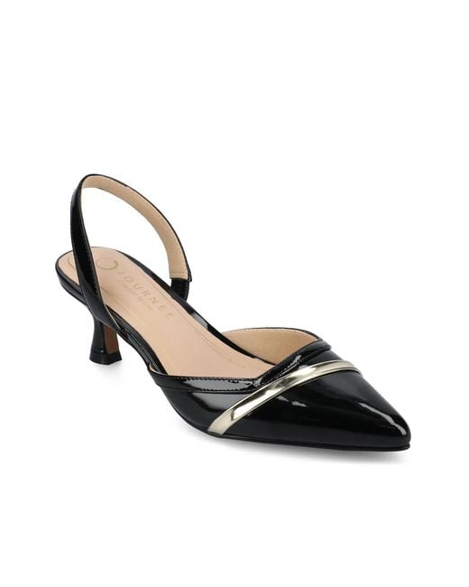 Journee Collection Black Nellia Pump