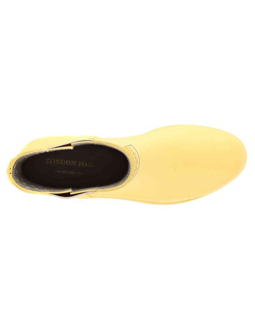 london fog piccadilly rain boots yellow