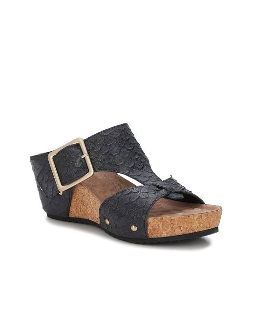 Ros Hommerson Blue Thea Wedge Sandal