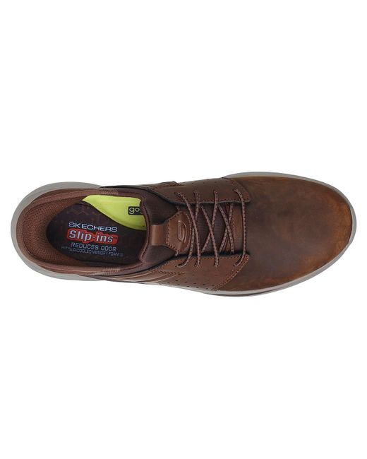 Skechers Brown Slip-ins® Relaxed Fit® Slade Zachary Slip-on Sneaker for men