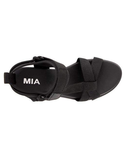 MIA Black Mileni Wedge Sandal