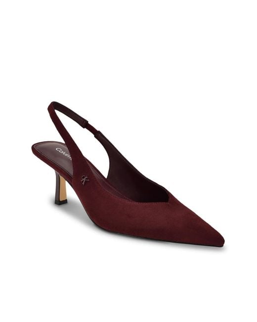 Calvin Klein Red Chellie Pump