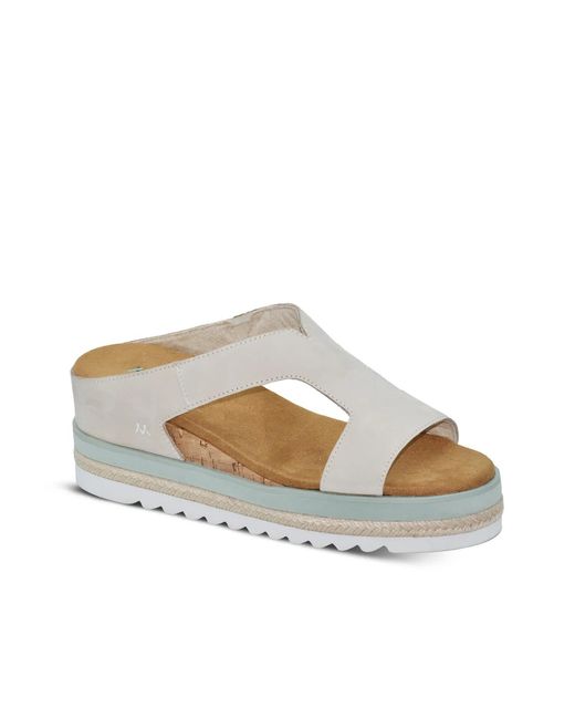 Mykos Women's Gray Ismina Wedge Sandal