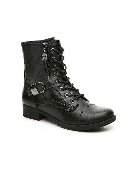G by Guess Black Brittain Combat Boot