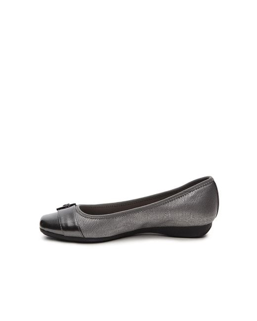 Anne Klein Sport Ursala Ballet Flat in Metallic Lyst