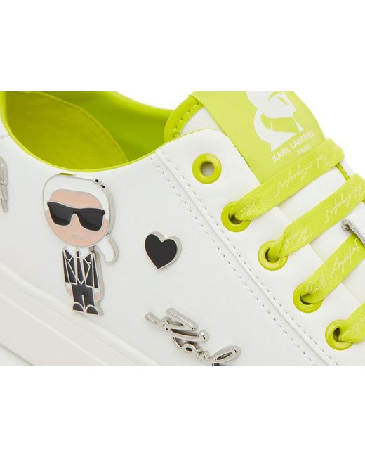 Karl Lagerfeld White Cate Sneaker
