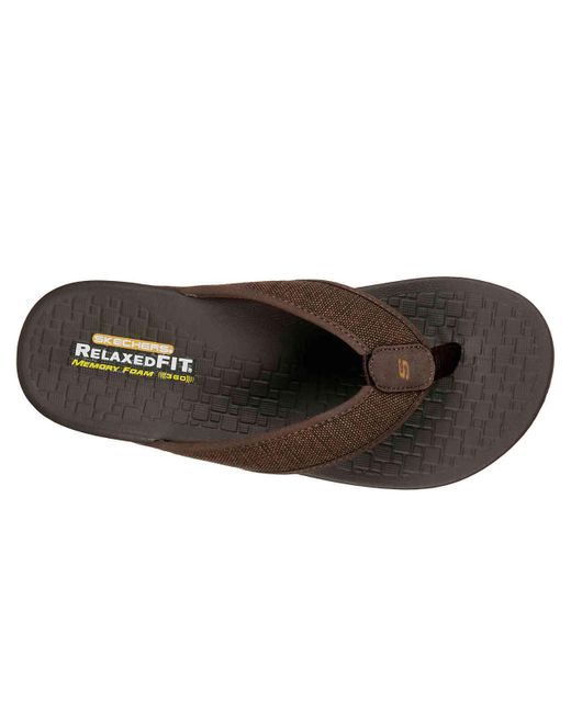 skechers relaxed fit flip flops