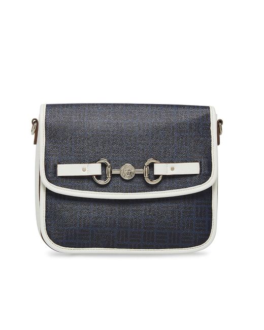 Anne Klein Synthetic Horsebit Crossbody Bag in White Lyst