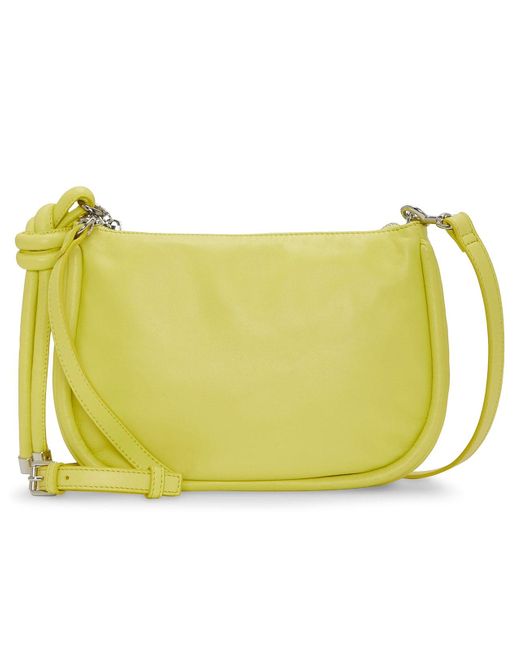 Vince Camuto Basha Leather Crossbody Bag in Yellow Lyst