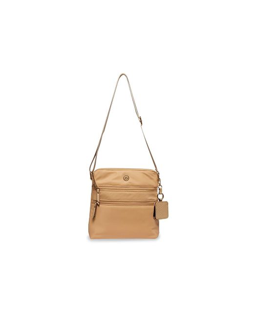 Anne Klein Nylon Crossbody Bag in Brown Lyst