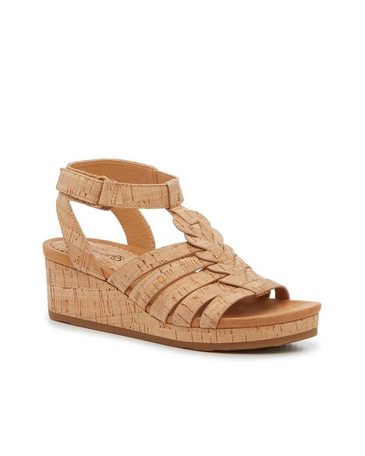 BareTraps Metallic Nickie Wedge Sandal