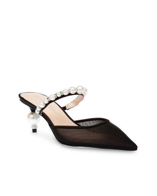 Betsey Johnson Black Evey Mule