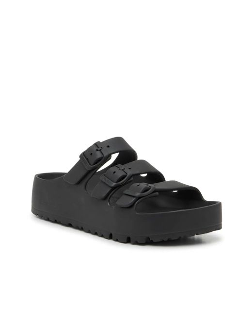 Birkenstock Black Papillio By Florida Platform Sandal