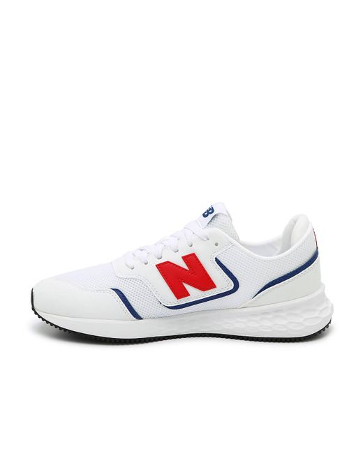New Balance Denim Fresh Foam X70 Sneaker in White/Red/Blue (White) for Men - Lyst