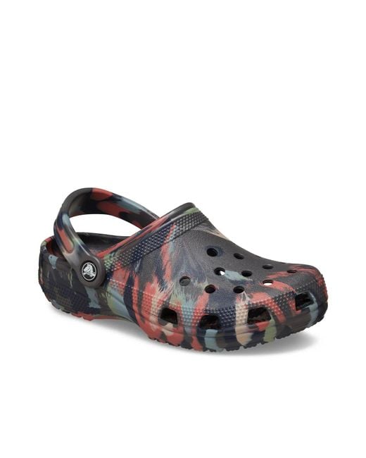 CROCSTM Black Classic Marbled Clog