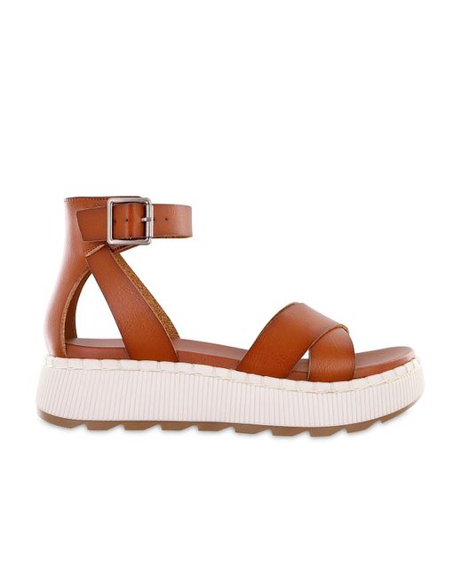 MIA Brown Hana Platform Sandal