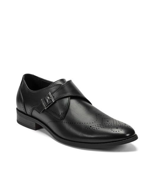 Kenneth Cole Black Cheer Monkstrap Slipon for men