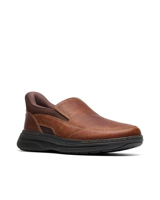 Clarks Brown Craftwell Step Loafer for men
