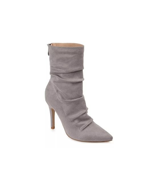 Journee Collection Gray Markie Bootie