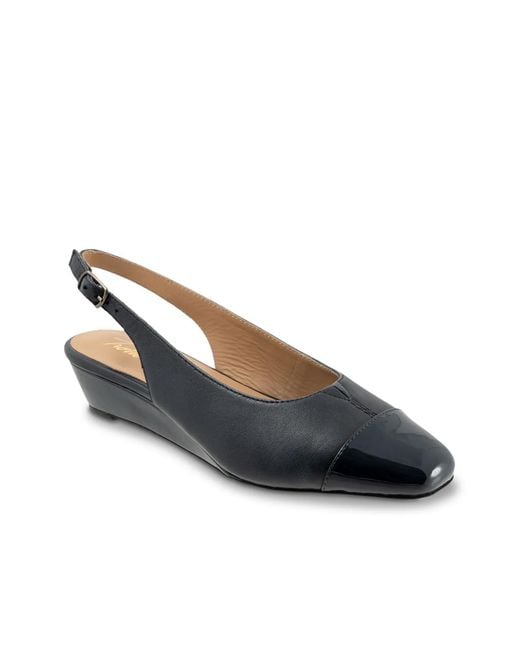 Trotters Blue Dea Wedge Pump