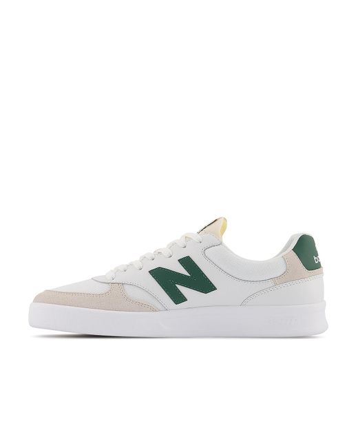 New Balance Suede 300 Court Sneaker in White/Green/Taupe (White) for Men |  Lyst