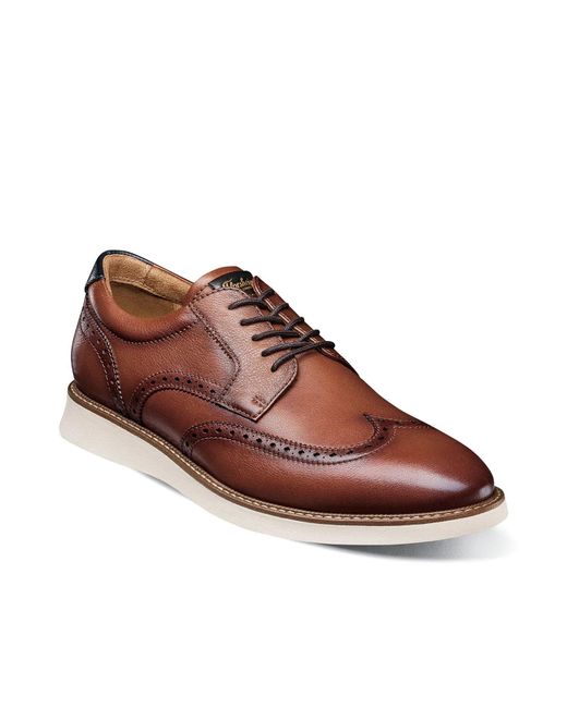 Florsheim Brown Launch Wingtip Oxford for men