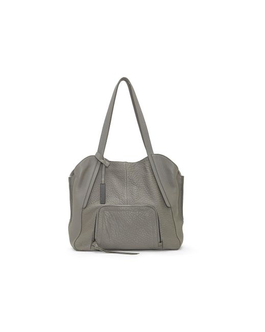 Vince Camuto Gray Kelsy Leather Tote