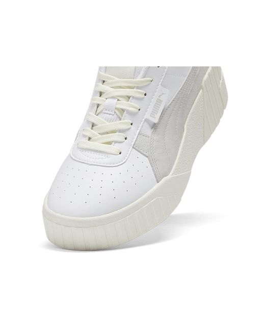 PUMA White Cali Wedge Sneaker