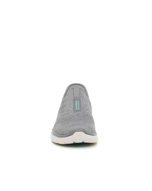 Skechers Gray Hands Free Slip-ins: Go Walk Flex 6 Fabulous View Slip-on Sneaker