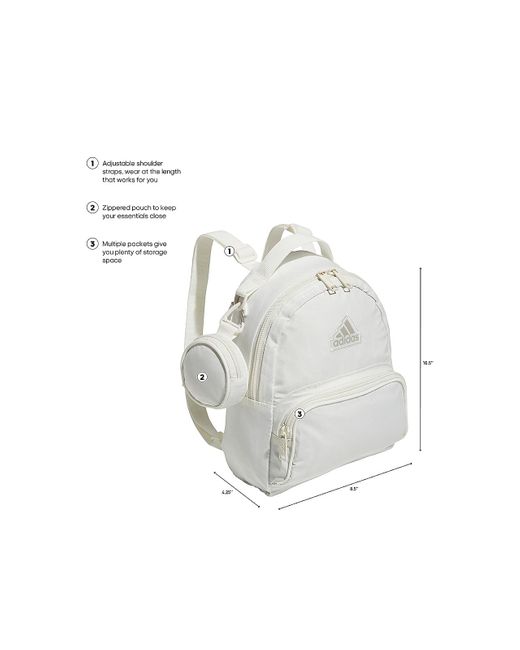 Adidas White Must Have Mini Backpack
