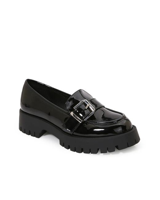 BERNESS Black Hettie Platform Loafer