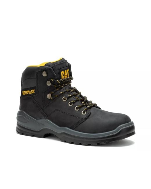 Caterpillar Black Wide Width Striver Steel Toe Work Boot for men