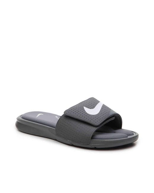 Nike Rubber Ultra Comfort Slide Sandal in Cool Grey/White (Gray) for Men |  Lyst