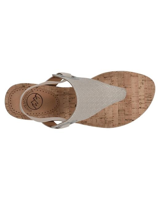 White mountain shop aida wedge sandal