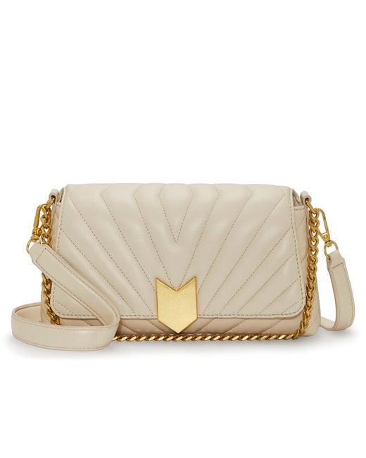 Vince Camuto Natural Theon Leather Crossbody Bag