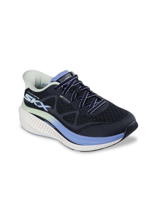 Skechers Blue Hands Free Slipins Go Walk Max Cushioning Arch Fit Areena Slipon