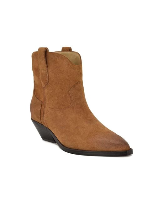 Nine West Brown Abreve Bootie